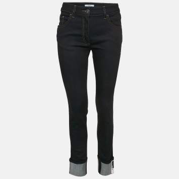 Prada Navy Blue Denim Skinny Jeans S Waist 25"