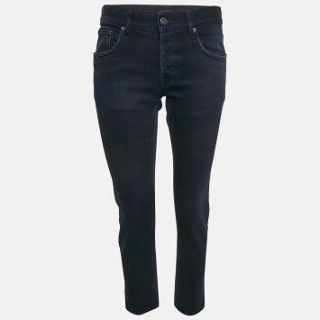 Prada Dark Blue Denim Tapered Fit Jeans M Waist 30"
