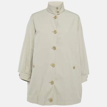 Pre Owned Prada Beige Cotton Blend Jacket XS