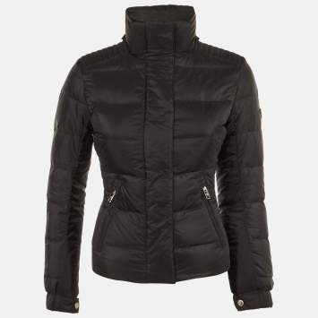 Pre Owned Prada Black Nylon Down Puffer Jacket XS