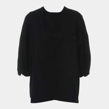 مملوكة مسبقًا Prada Black Cotton Pocket Oversize Top