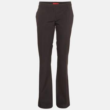Pre Owned Prada Navy Blue Technical Gabardine Trousers M