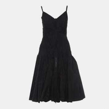 مملوكة مسبقًا Prada 2017 Zip Up Pleated Nylon Dress