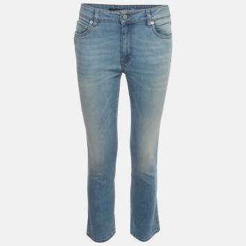 Pre Owned Prada Blue Denim Mid Rise Regular Fit Jeans M/ Waist 28"