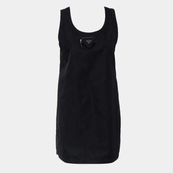 Pre Owned Prada Re-Nylon Triangle Logo Dress IT 42