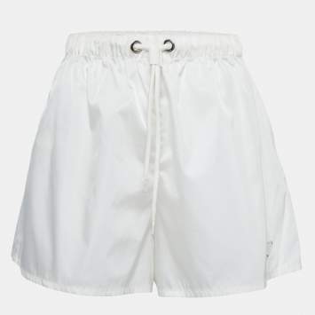 Pre Owned Prada White Synthetic Re-Nylon Shorts M
