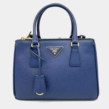 Pre Owned Prada Saffiano Lux Tote and Shoulder Bag