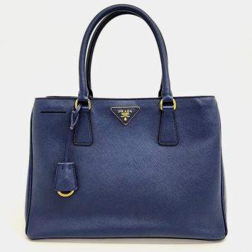 Pre Owned Prada Saffiano Lux Tote and Shoulder Bag