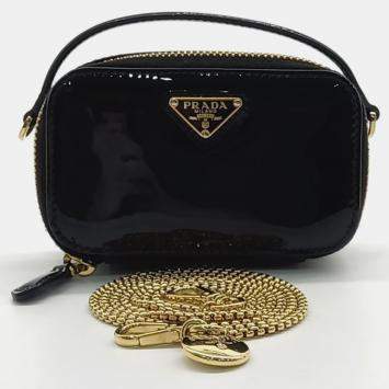 Pre Owned Prada patent mini pouch bag