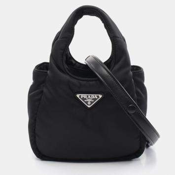 Prada Black Nylon Soft Re-Nylon Padded Bag
