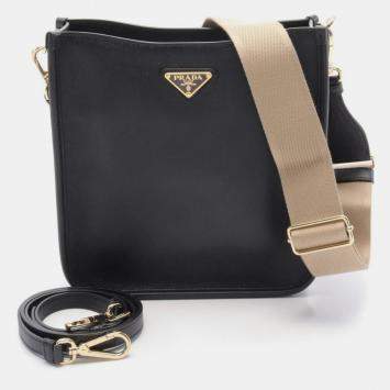 Prada Black Leather Shoulder Bag