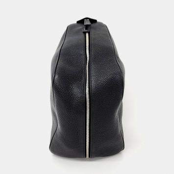 Prada Black Leather Triangle Backpack