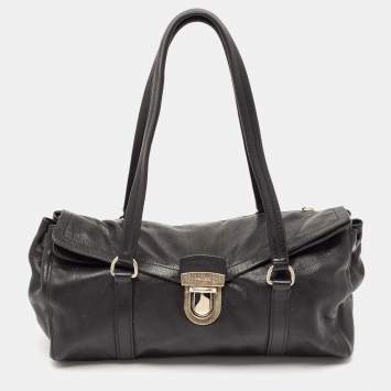 Prada Black Leather Easy Shoulder Bag