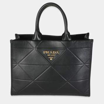 Prada Black Calfskin Medium Symbole Tote bag