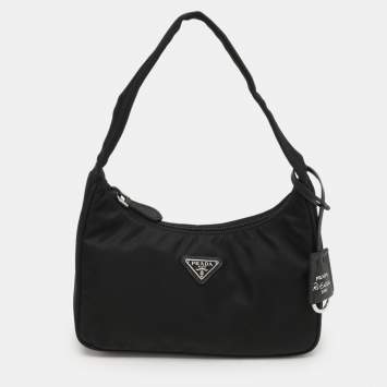 Prada Black Nylon Re-Edition 2000 Shoulder Bag