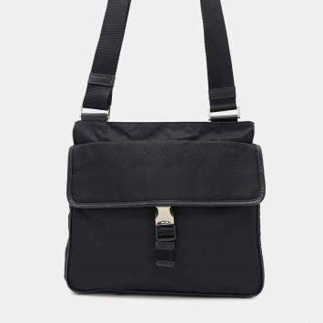 Prada Black Nylon Messenger Bag