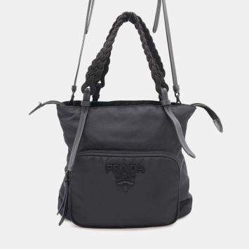 Prada Black Nylon Shoulder Bag
