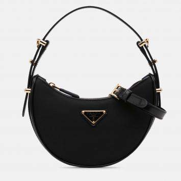 Prada Black Mini Re-Nylon Arque Bag
