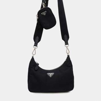 Prada Re-Edition 2005 Black Nylon Shoulder Bag