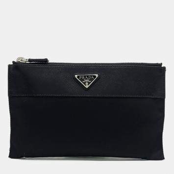 Prada Black Nylon Re-Nylon Pouch