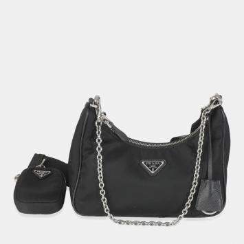Prada Black Re-Nylon Re-Edition 2005 Bag