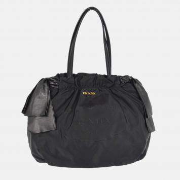Prada Black Nylon Tote Bag