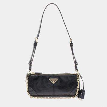 ★PRADA★Duet Re-Nylon Shoulder Bag★Black Gold Black Prada Duet Re-Nylon bucket bag | PRADA