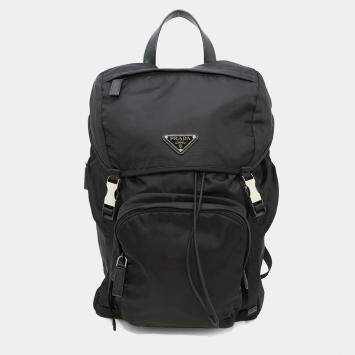 Pre Owned Prada Backpack Black Nylon