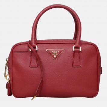 Pre Owned  Prada Saffiano Lux Bauletto Bag
