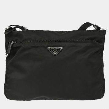 Pre Owned Prada Black Nylon Shoulder Bag