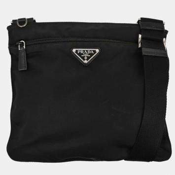 Pre Owned Prada Black Nylon Shoulder Bag