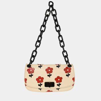 Pre Owned Prada White Leather Handbag