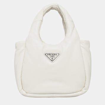 Pre Owned Small Padded Leather Tote