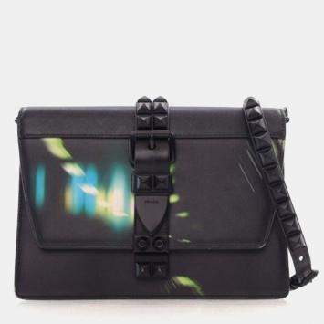 Pre Owned Prada Saffiano City Lights Elektra Shoulder Bag