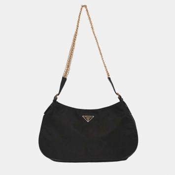 Pre Owned Prada Black Nylon Shoulder Bag