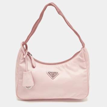 مملوكة مسبقًا Prada Re-Edition 2000 Pink Nylon Shoulder Bag