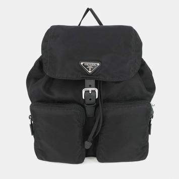 مملوكة مسبقًا Prada Renylon Backpack Black Nylon