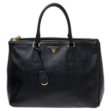 prada saffiano double zip