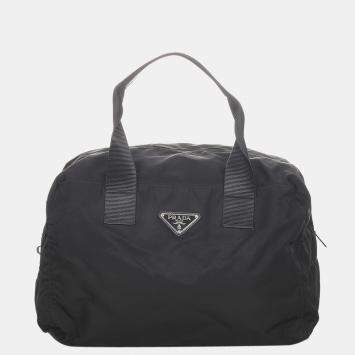 Pre Owned Prada Black Tessuto Handbag
