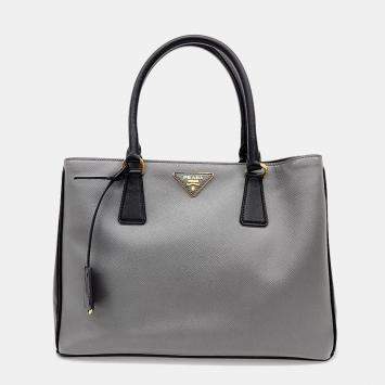 Pre Owned Prada Saffiano Lux Tote with Shoulder Bag