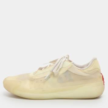 مملوكة مسبقًا Prada x Adidas Luna Rossa Size 40 2/3 Beige Nylon Sneakers