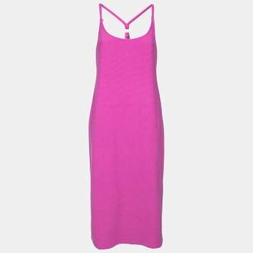 Pre Owned Privacy Please Purple Textured Knit Racerback Dress XL