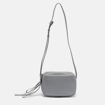 مملوكة مسبقًا Proenza Schouler White Label Watts Grey Leather Camera Shoulder Bag
