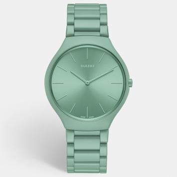 Pre Owned Rado English Green HIgh-Tech Ceramic True R27096662 Women's Wristwatch 39 mm 
