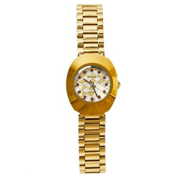 Pre Owned Rado Gold Tone Stainless Steel DiaStar The Original 1741 Quartz Women's Wristwatch 21 MM