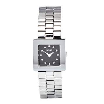 Pre Owned Rado Black Stainless Steel DiaStar 322.0682.3.071  Women's Wristwatch 20 mm