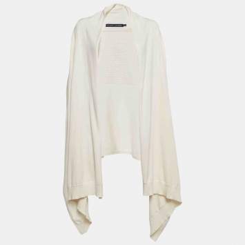 Pre Owned Ralph Lauren Cream Rib Knit Cardigan XS/S