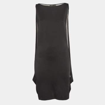 Pre Owned Ralph Lauren Black Knit Sleeveless Mini Dress L