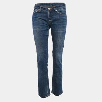 Pre Owned Ralph Lauren Blue Washed Denim Straight Jeans M 28"