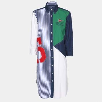 مملوكة مسبقًا Ralph Lauren Multicolor Cotton Long Shirt M
